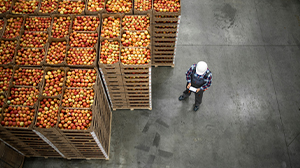 Food in a warehouse