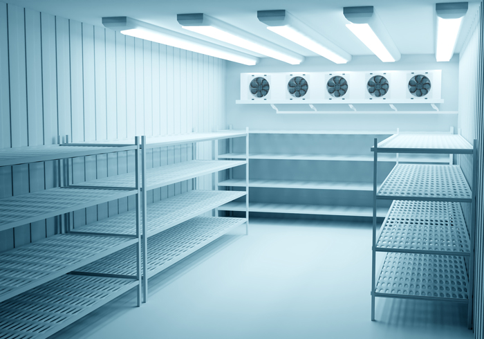 A pharmaceutical cold room used for storing medicines and vaccines